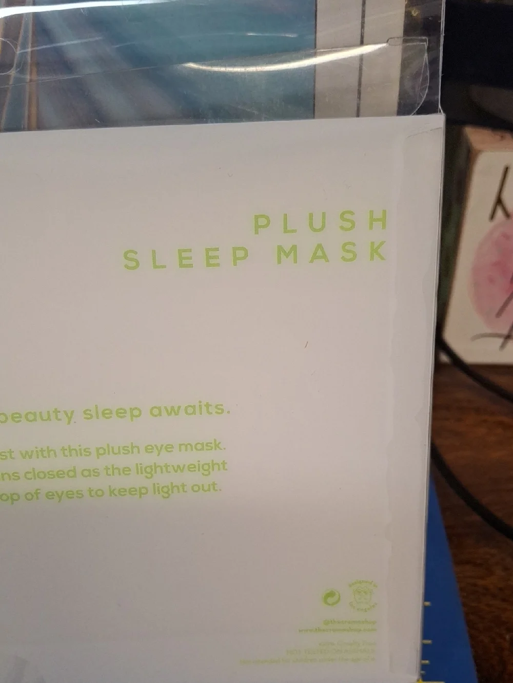 The Crème Shop Peaceful Panda Plush Sleep Mask New
